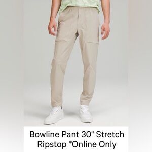 lululemon athletica Men's Tan Bowline Pants stretch rip stop